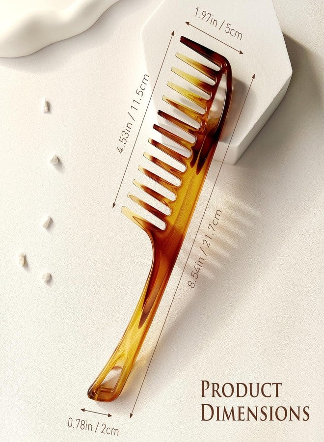 Zoolinn Anti-Frizz Wide-Tooth Comb for Wet & Dry Hair, Smooth Detangler Comb for Long, Thick Curly Hair - Image 5